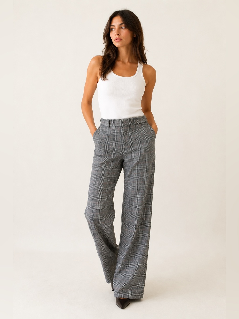 Lauren Ralph Lauren Houndstooth Wool Angora Pants 12